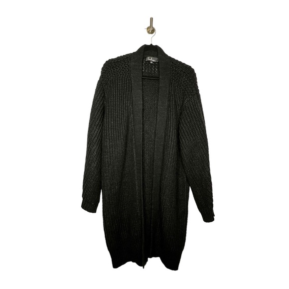 NEW Lulus Knit Oversized Cardigan Sweater in Black Size XS - Picture 5 of 9